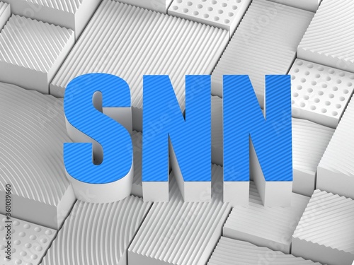 SNN acronym (Simulated Neural Network) photo