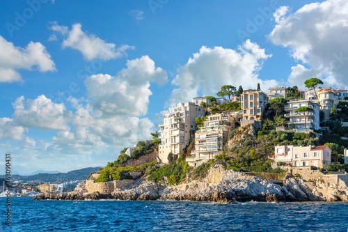 Φωτογραφία Hillside mansions and luxury homes along the coast of the French Riviera near Saint Jean Cap Ferrat, France
