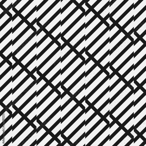 Seamless abstract shifted pattern with elements of stripe