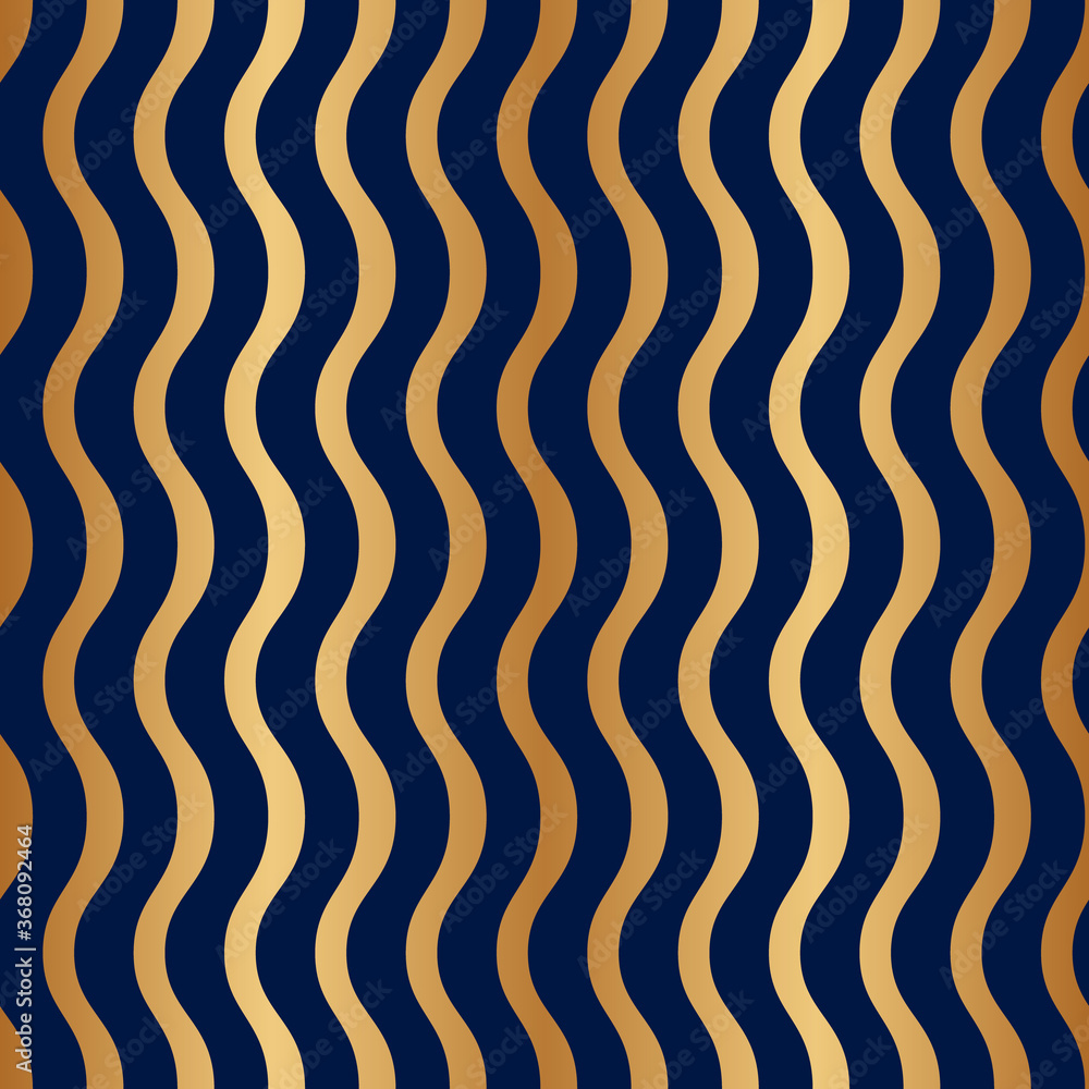 Elegant gold background with zigzag wave lines. Seamless pattern. Repeating delicate jagged striped texture for design. Tender golden backdrop for prints, fabric, wallpaper, textile, interior. Vector Elegant gold background with zigzag wave lines. Seamless pattern. Repeating delicate jagged striped texture for design. Tender golden backdrop for prints, fabric, wallpaper, textile, interior. Vector