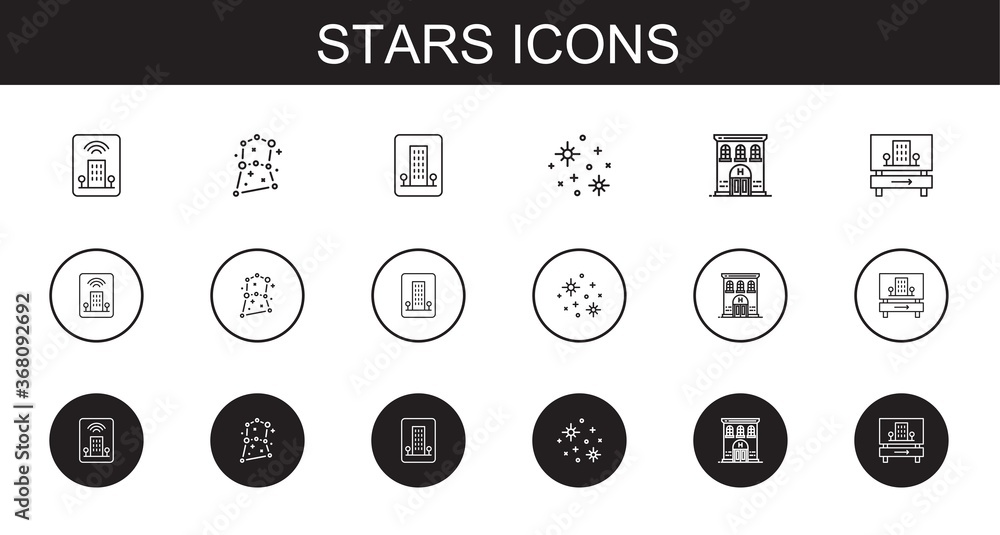 stars icons set stars icons set