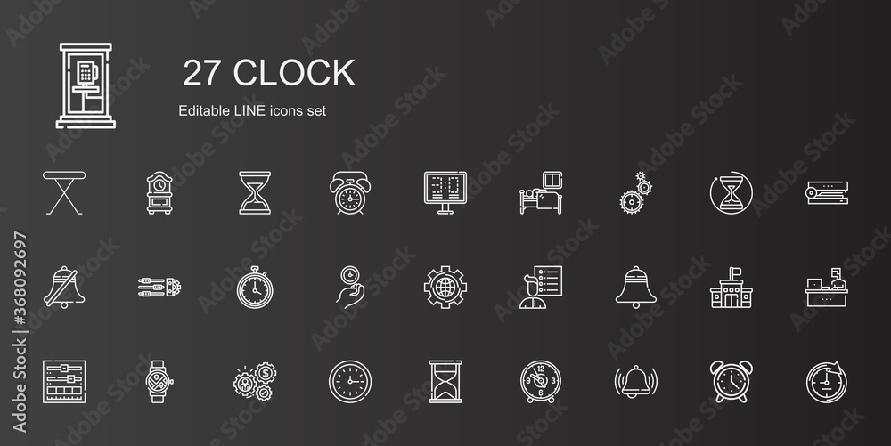 clock icons set clock icons set
