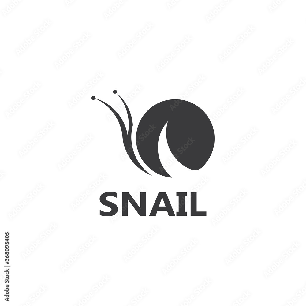 Snail logo vector template icon design Snail logo vector template icon design