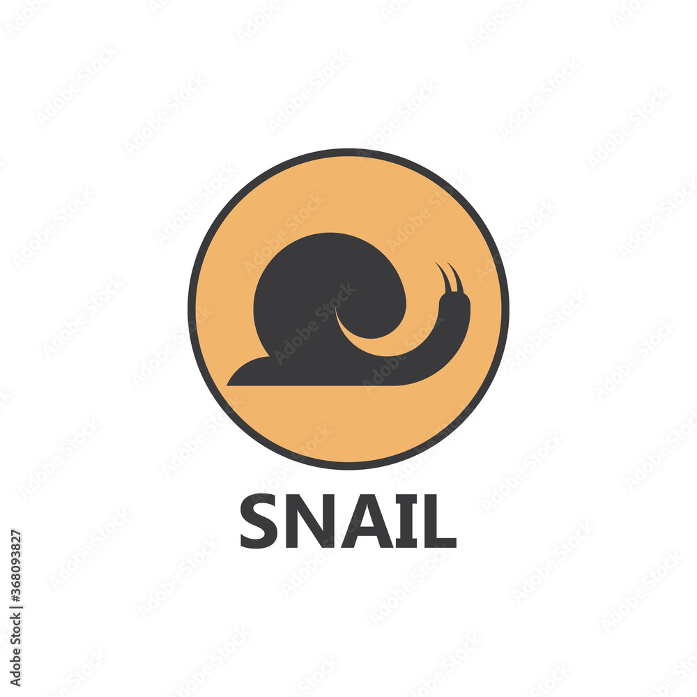 Snail logo vector template icon design Snail logo vector template icon design