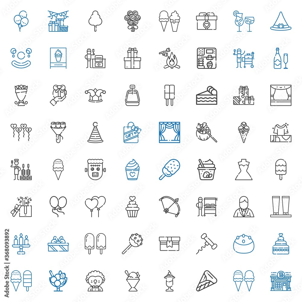 party icons set party icons set