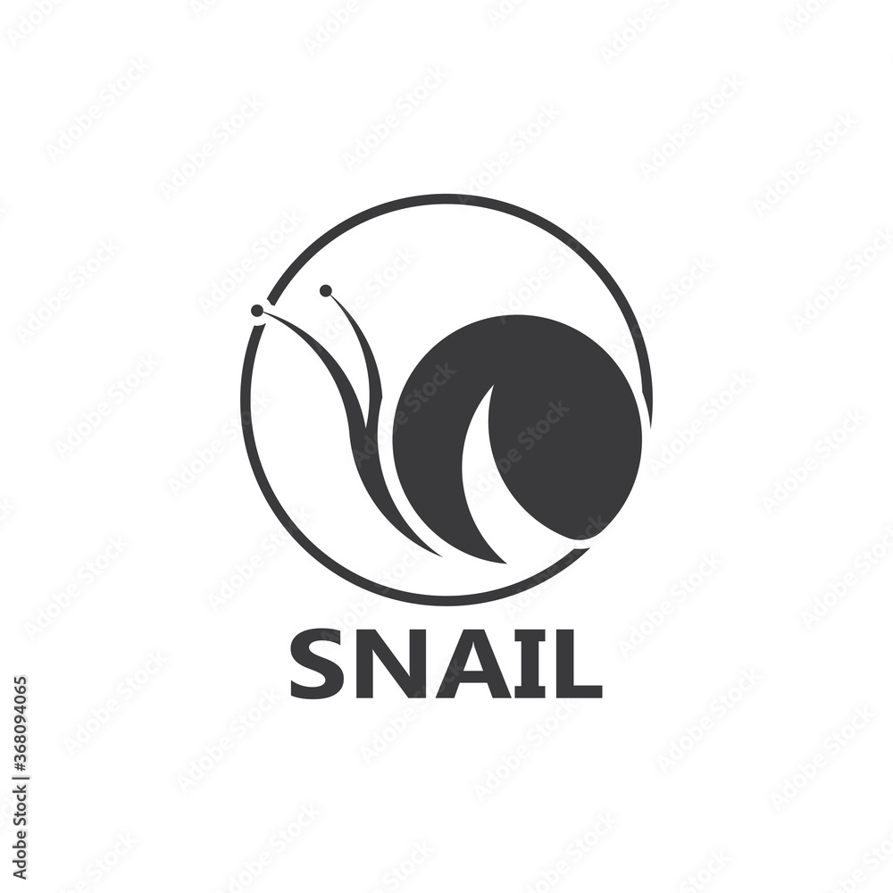 Snail logo vector template icon design Snail logo vector template icon design