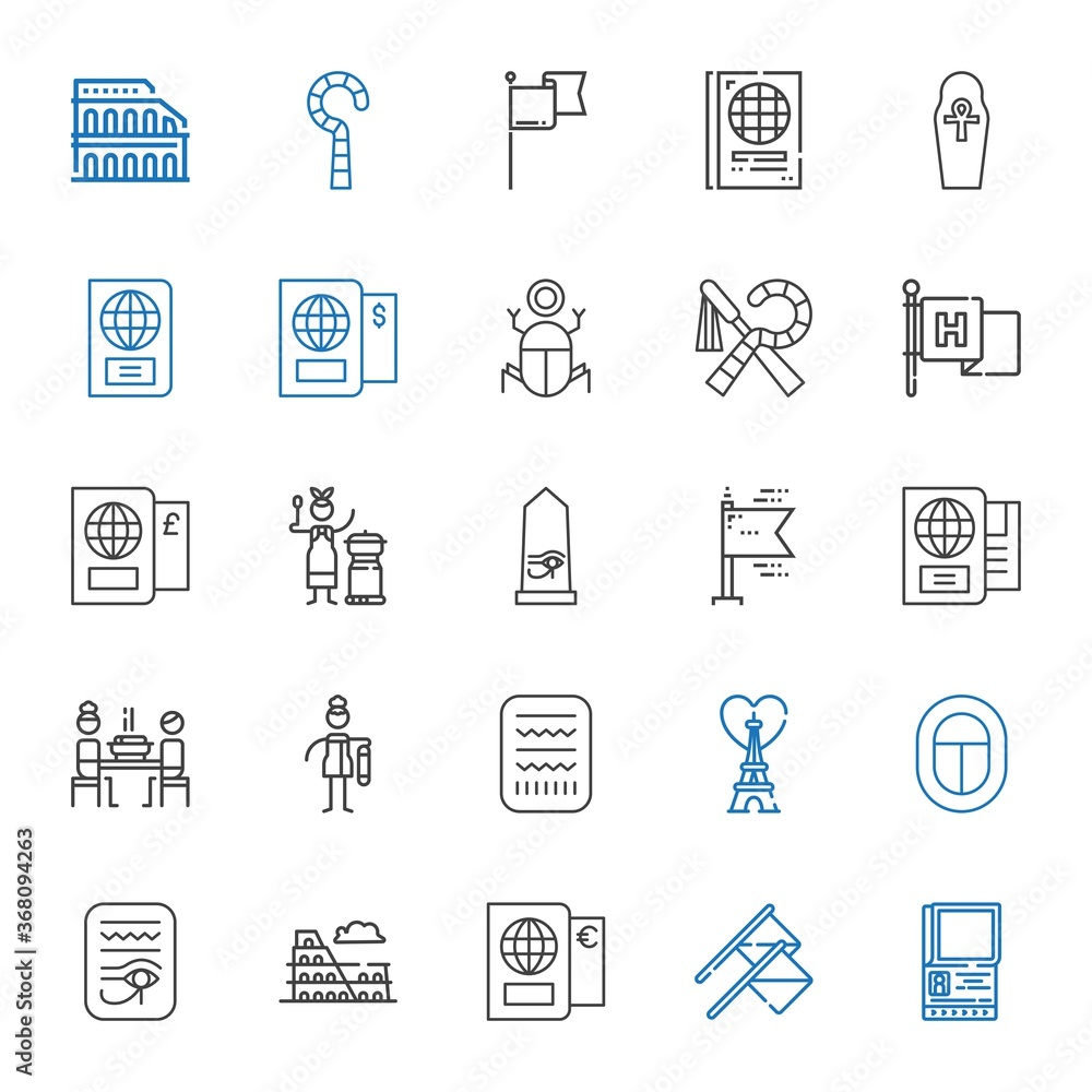national icons set national icons set