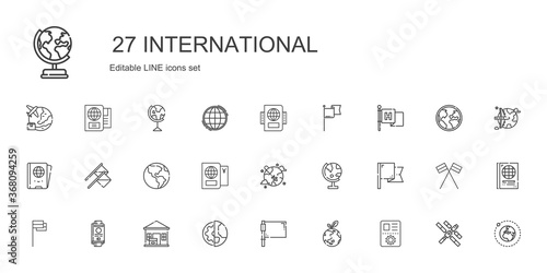 international icons set