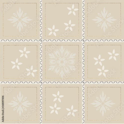 seamless pattern with snowflakes
