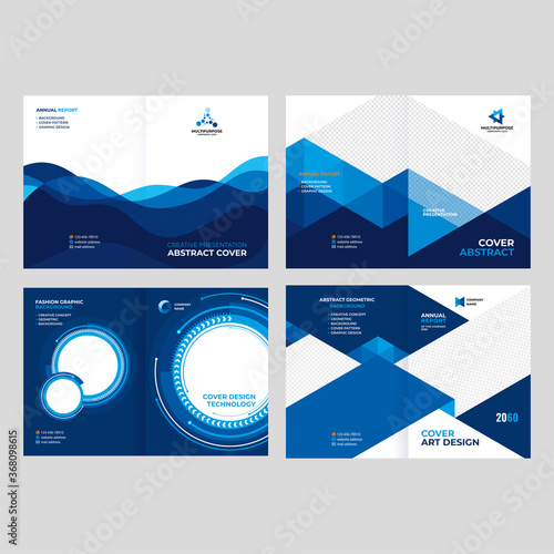 Cover design for a booklet, catalog, flyer, creative geometric background for presentations