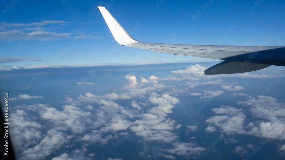 view from airplane window