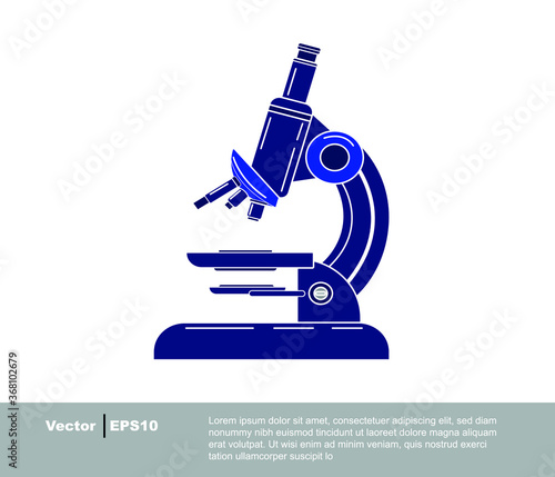 Microscope icon. Scientific research concept with microscope. scientific research.