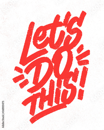 Let's do this. Vector lettering poster.
