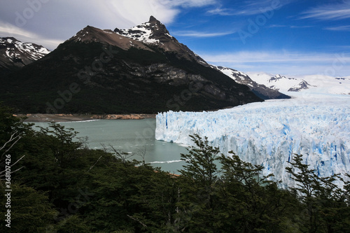 The Perito Moreno glacier  located in the Glaciers National Park in Patagonia  Argentina. This a World Heritage Site by UNESCO and its ice field is the world s third largest reserve of fresh water.