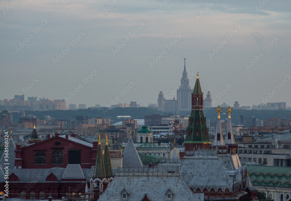 The Kremlin and The Moscow University.