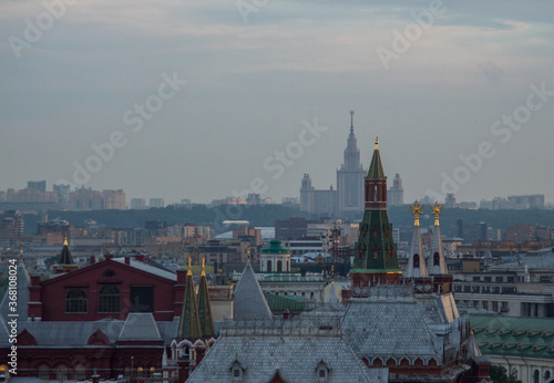 The Kremlin and The Moscow University.