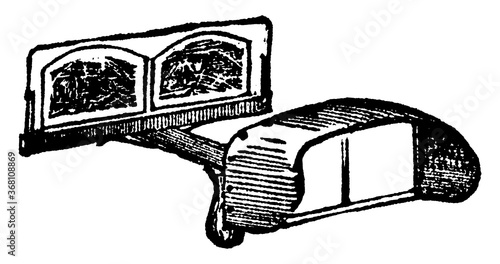 Stereoscope, vintage illustration.
