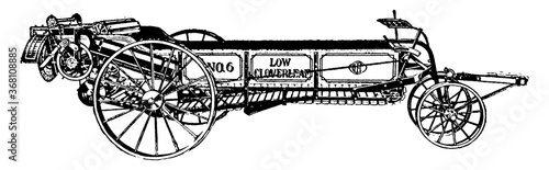 Spreader Machine, vintage illustration.