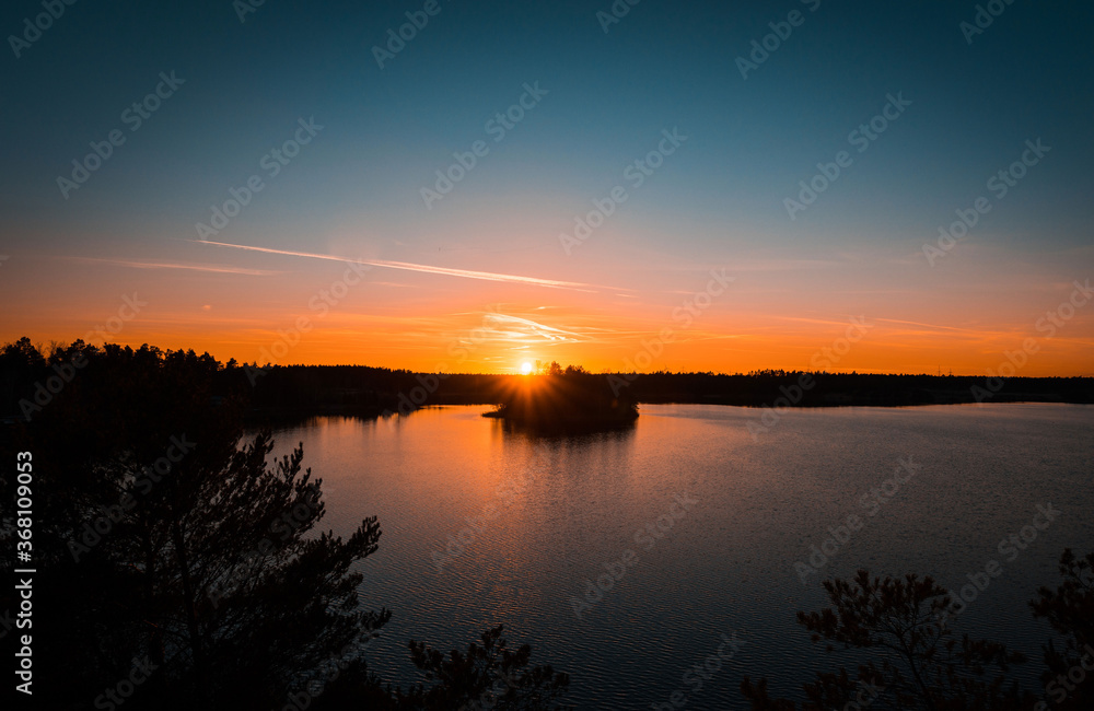 Naklejka premium sonnenuntergang