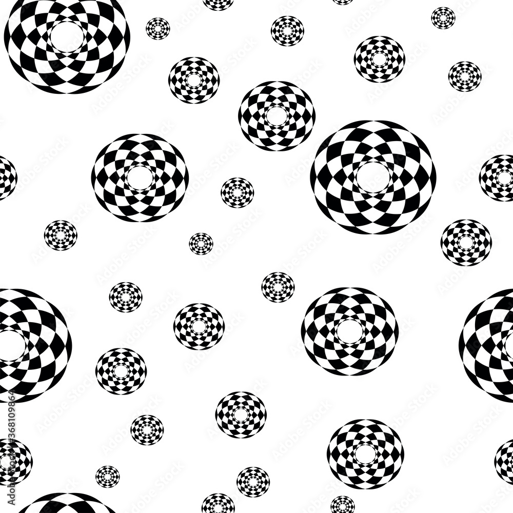 Seamless black pattern on a white background Seamless black pattern on a white background