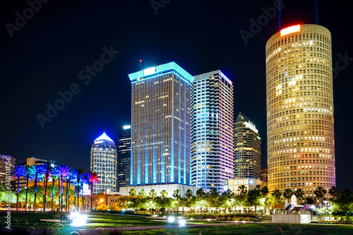 Downtown Tampa At Night