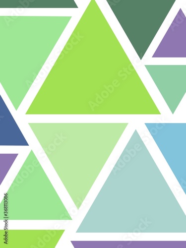 abstract geometric background green triangles 