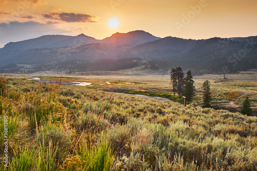 Golden morning light over Soda Butte Creek © Jo Ann Snover