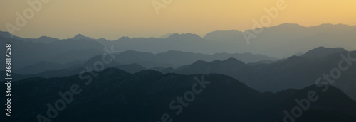 fog in the mountains