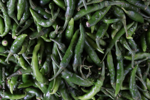 Green Chilli Vegetable Market Food Images & Pictures 