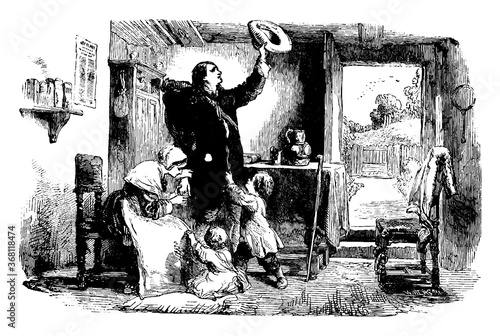 Roger Williams, vintage illustration.
