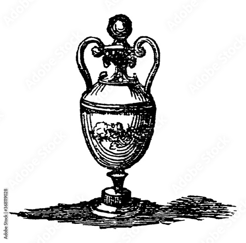 Urn, vintage illustration
