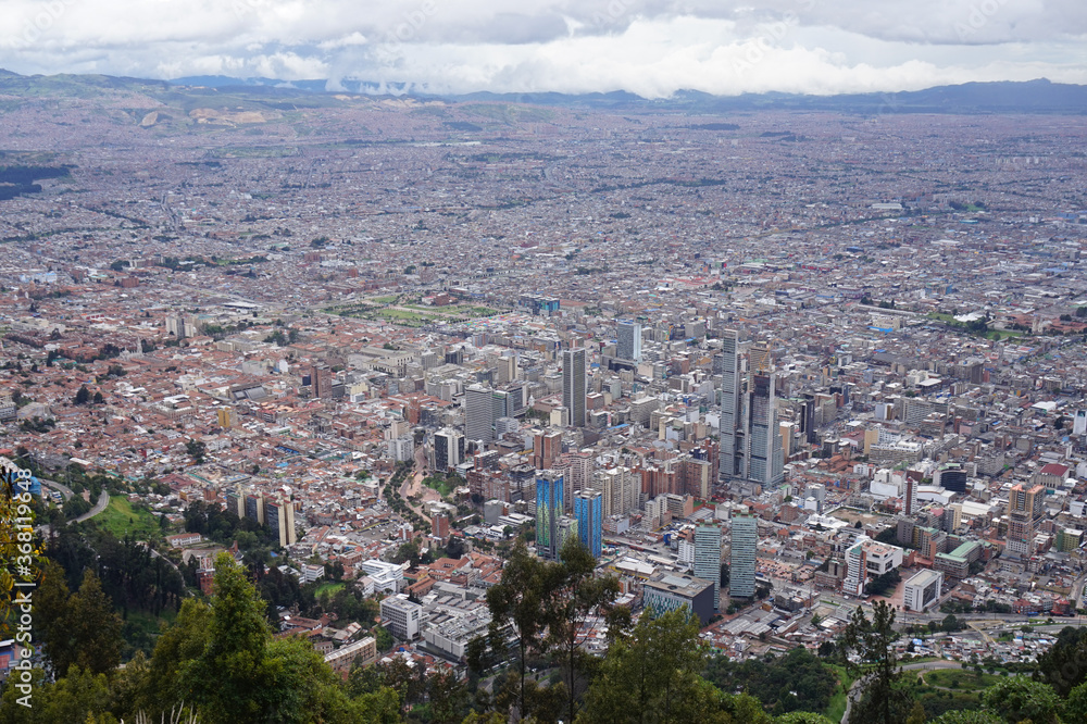 Obraz premium View of Bogotá from Monserrate