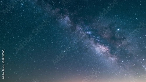 Milky Way Galaxy Summer 20mm Southeast Sky Time Lapse  photo
