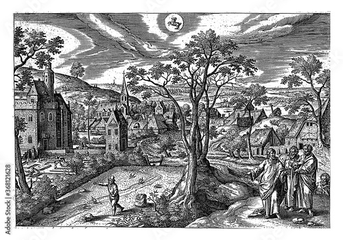Canvastavla March: Christ tells the parable of the sower, vintage illustration