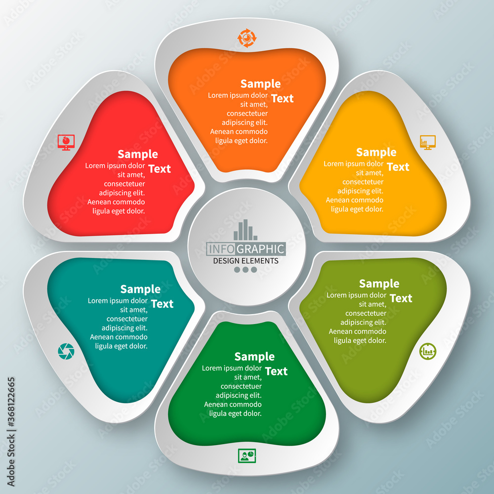 Abstract 3D Paper Infographics. Business template .Vector illustration