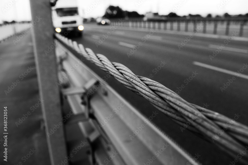 Fototapeta premium highway with fast moving cars