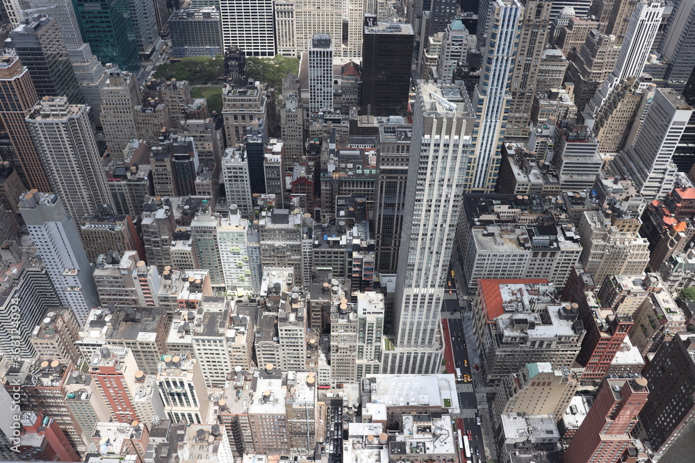 Fototapeta premium New York City view from the Rockefeller Center.