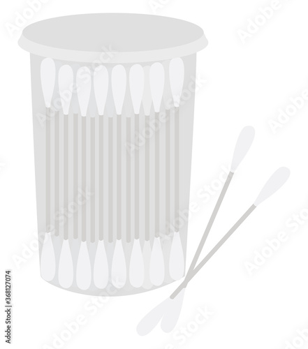 Ear sticks, illustration, vector on white background