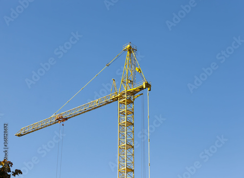 construction cranes with construction equipment