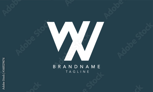 nAlphabet letters Initials Monogram logo WV, VW, W and Vn photo