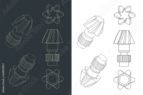 Helical Gear Dawings