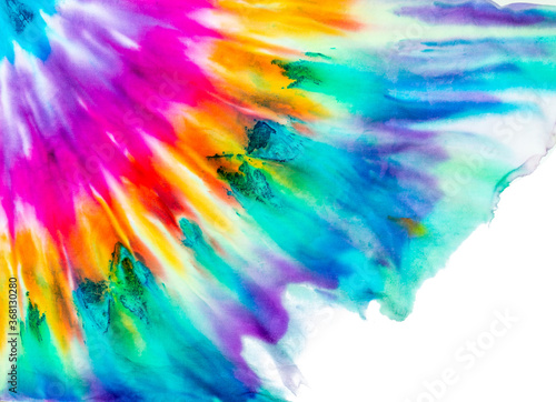 brilliant patterns made using tie dye