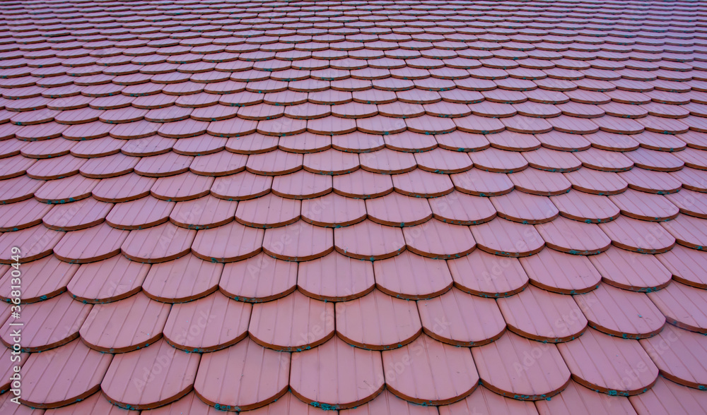red tile roof with selective focus red tile roof with selective focus