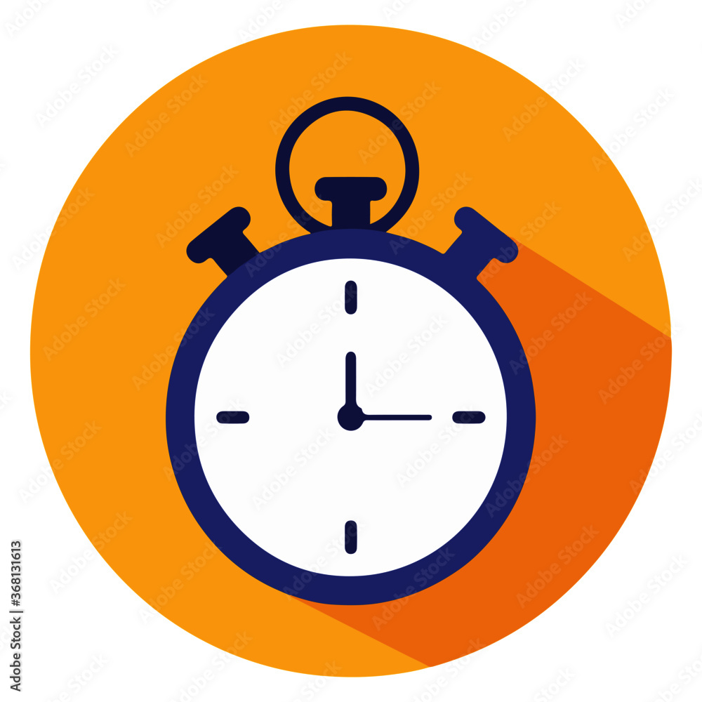 Reloj icono de vector, alarma, cronometro icono de vector, tiempo Stock  Vector | Adobe Stock