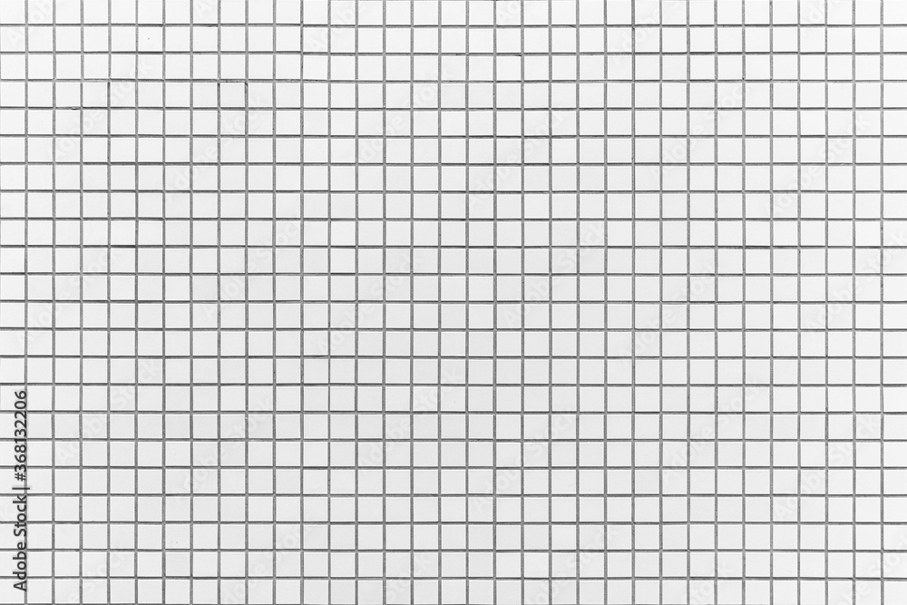 White mosaic wall tile pattern and seamless background White mosaic wall tile pattern and seamless background