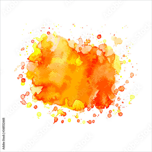 watercolor splashes of paint on white. vector illustration