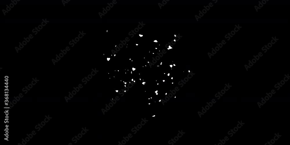 3D hearts that flies up visual effects for 360 VR video. 3D hearts that flies up visual effects for 360 VR video.