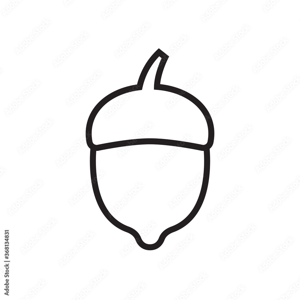 Acorn icon vector illustration. Acorn icon vector illustration.