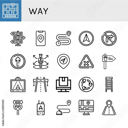 way simple icons set