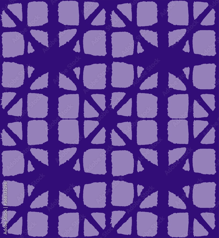 Japanese Tie Dye Seamless Pattern. Geo Curve Arc Pattern Bohemian 